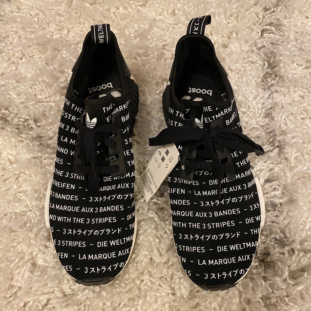 black & white adidas